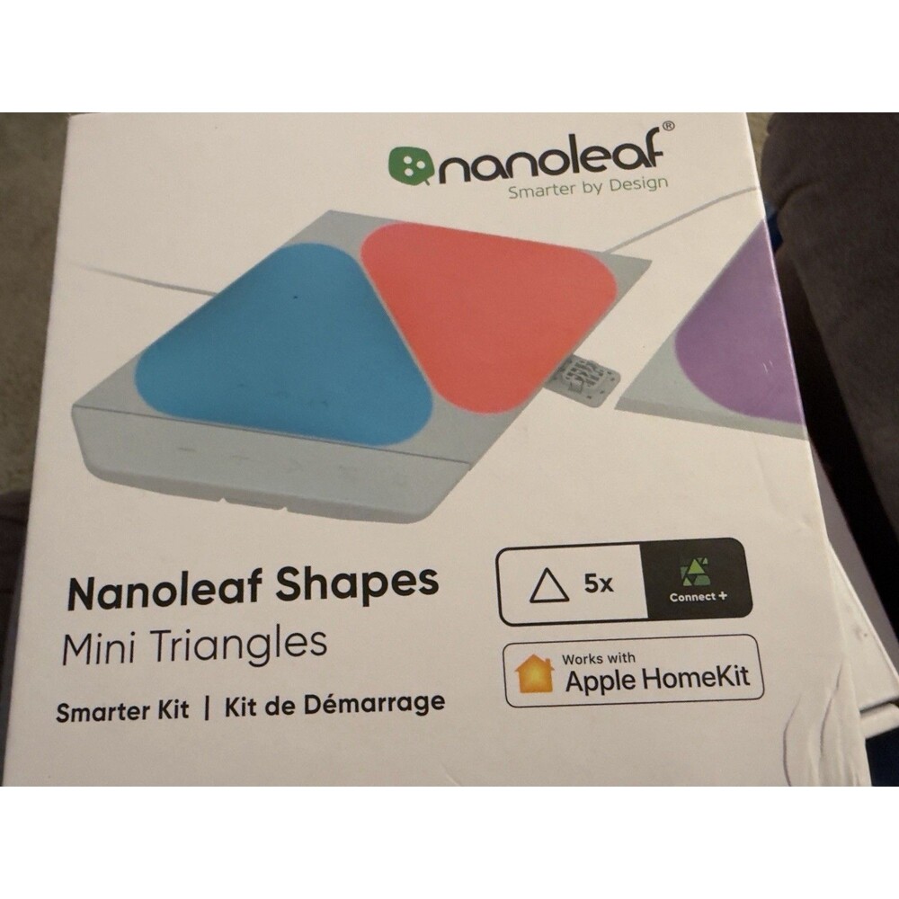 Nanoleaf Shapes Mini Triangles Smarter Kit Multicolor - 5 Light Panels NIB